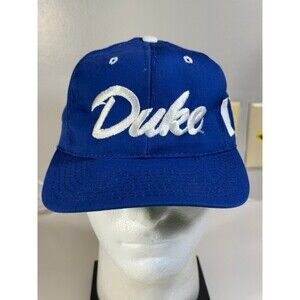 Vintage Duke University Blue Devils North Carolina Fitted Hat Cap 7 1/8 The Game